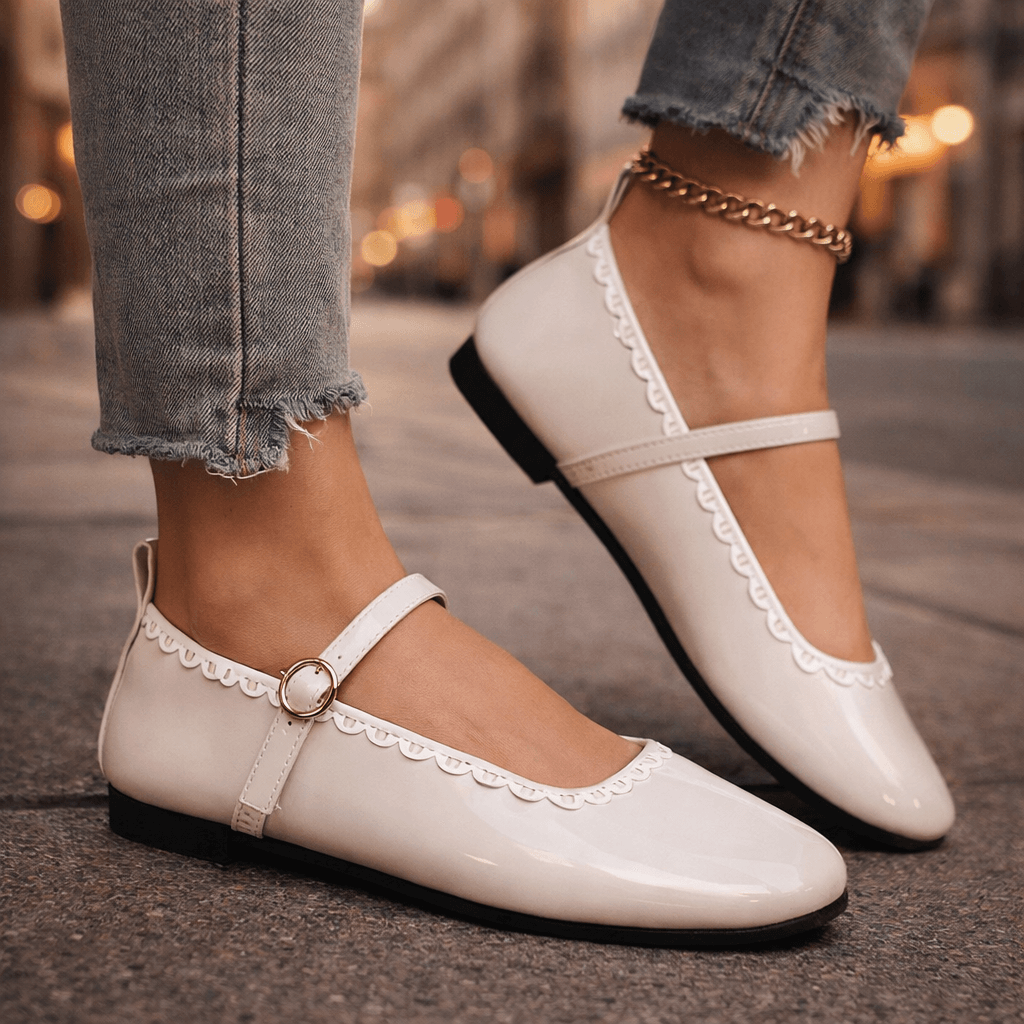 Odette Black Flats