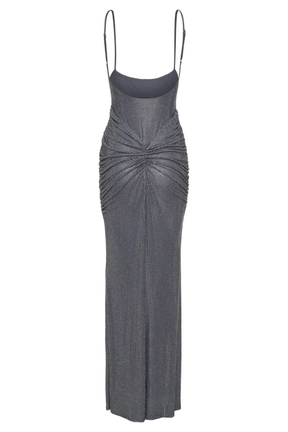 Roisin Satin Diamanté Maxi Dress