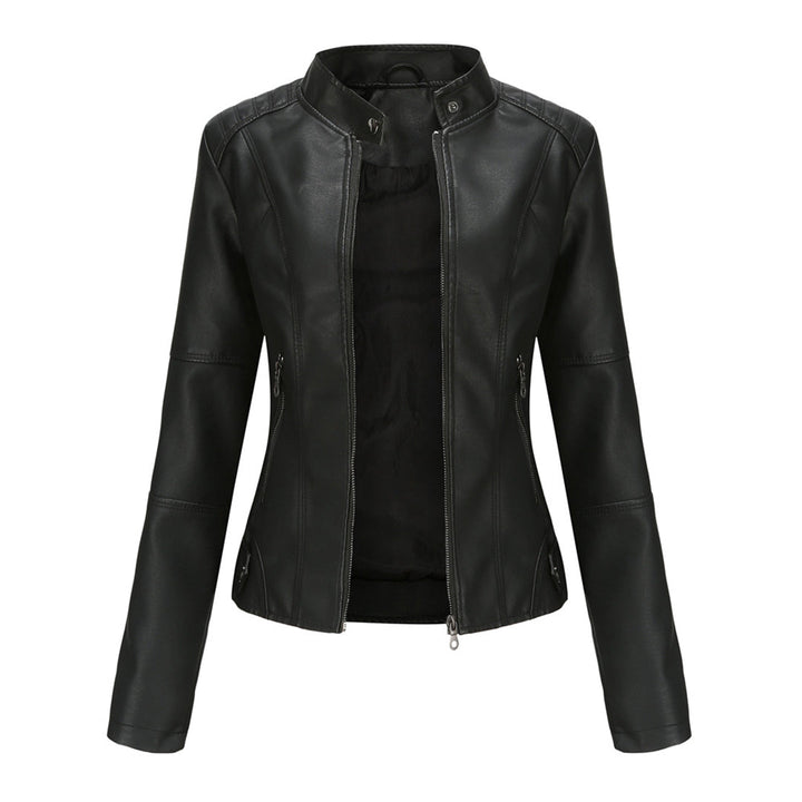 Vintage Leather-Look Jacket for Everyday Elegance