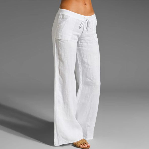 Low Rise Wide Leg Pants