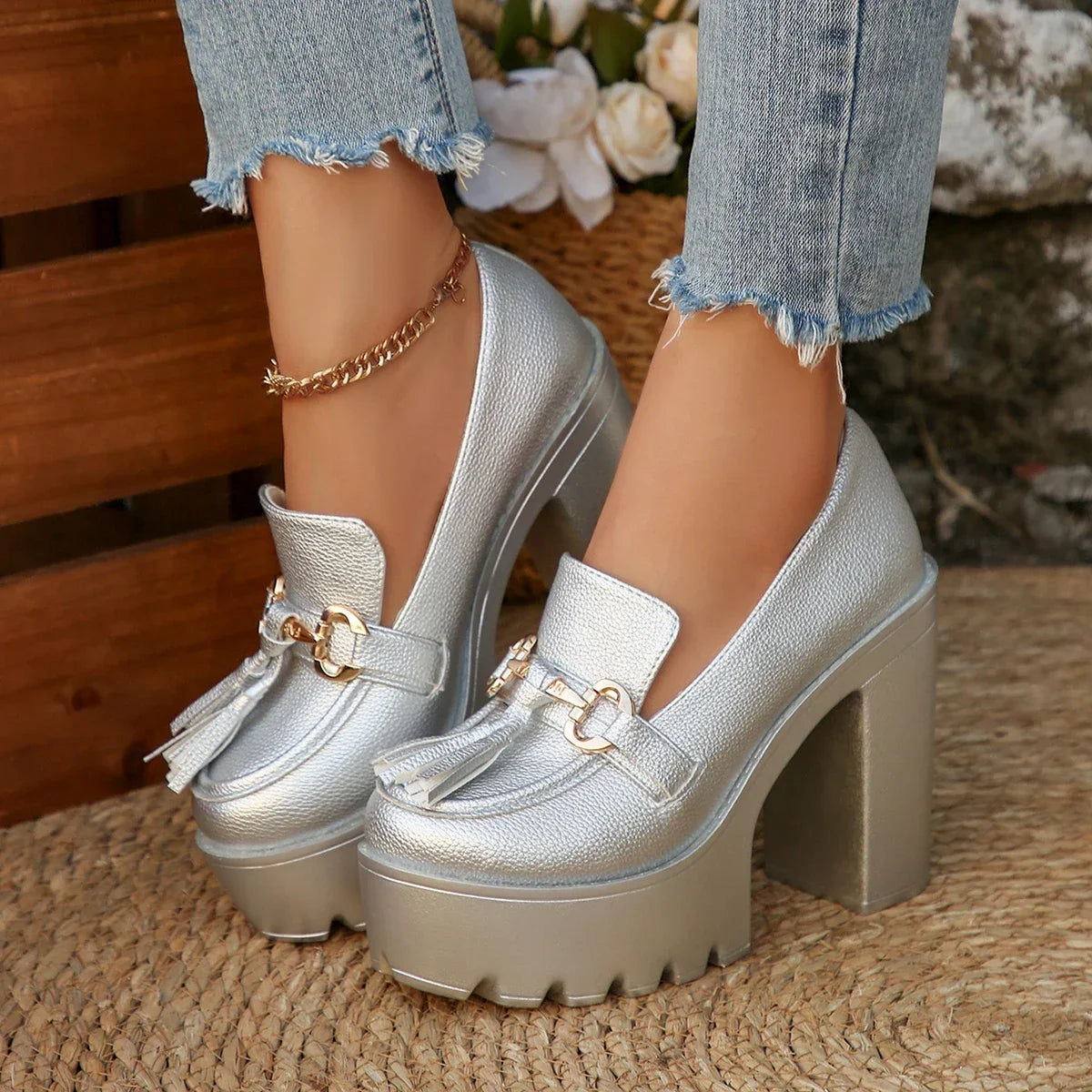 Zarela Platform Loafers