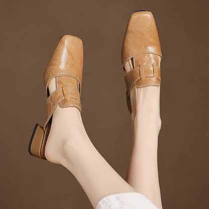 AVERY GENUINE LEATHER MULES