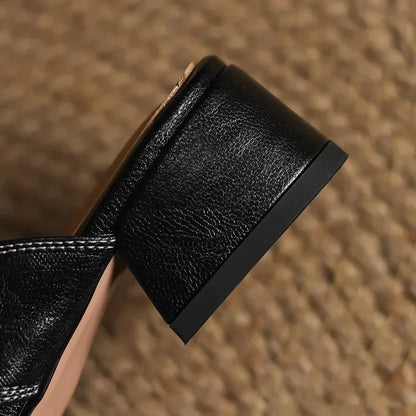 AVERY GENUINE LEATHER MULES