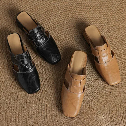 AVERY GENUINE LEATHER MULES