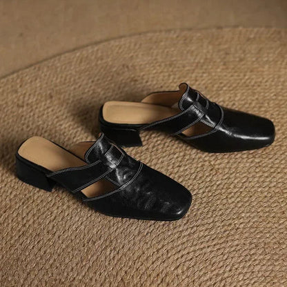 AVERY GENUINE LEATHER MULES