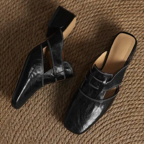 AVERY GENUINE LEATHER MULES