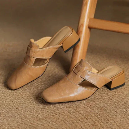 AVERY GENUINE LEATHER MULES
