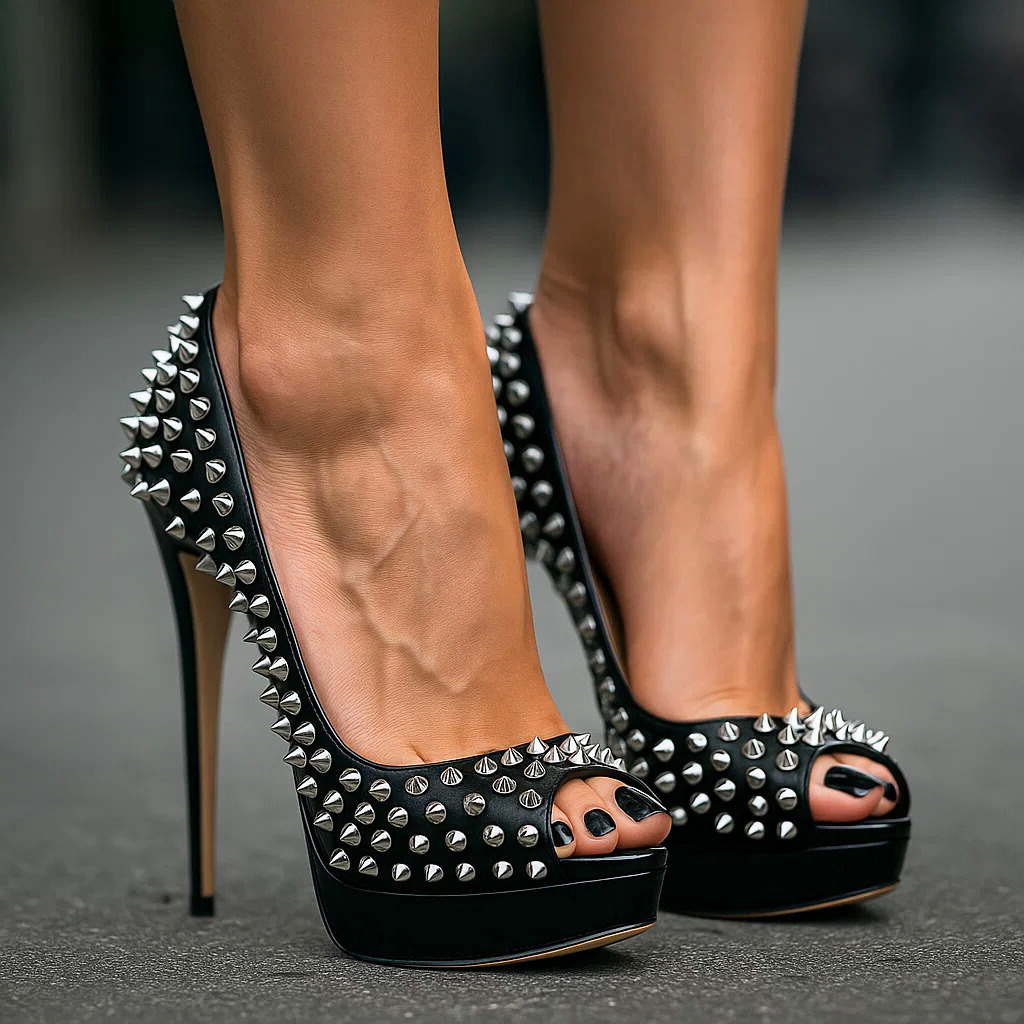 RENA REIGN STUDDED HEELS