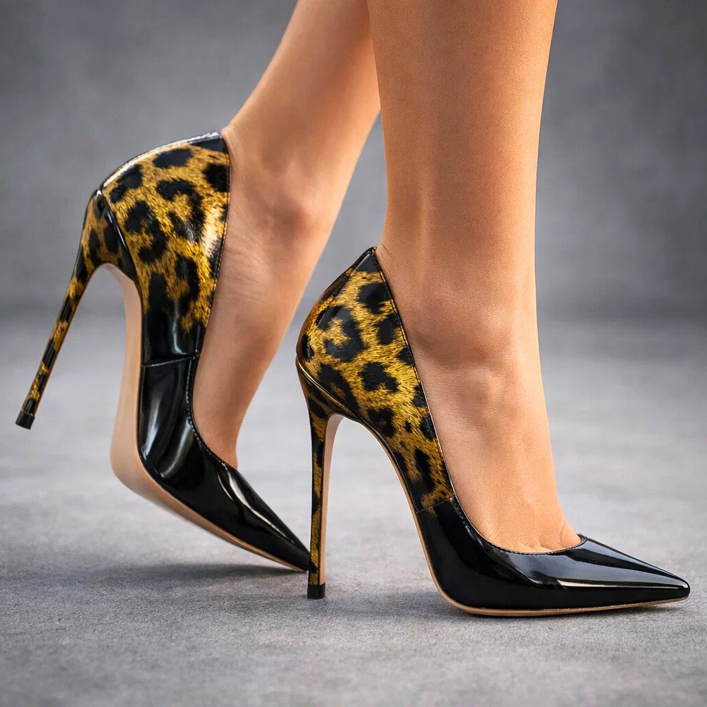 NATALIA RAE LEOPARD HEELS