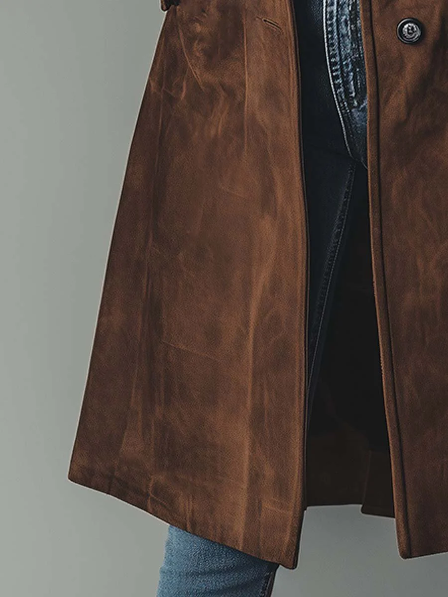 Classic Vintage-Look Trench Coat