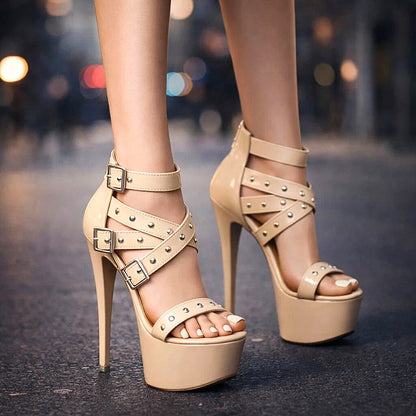 SERENA JADE PLATFORM STILETTOS