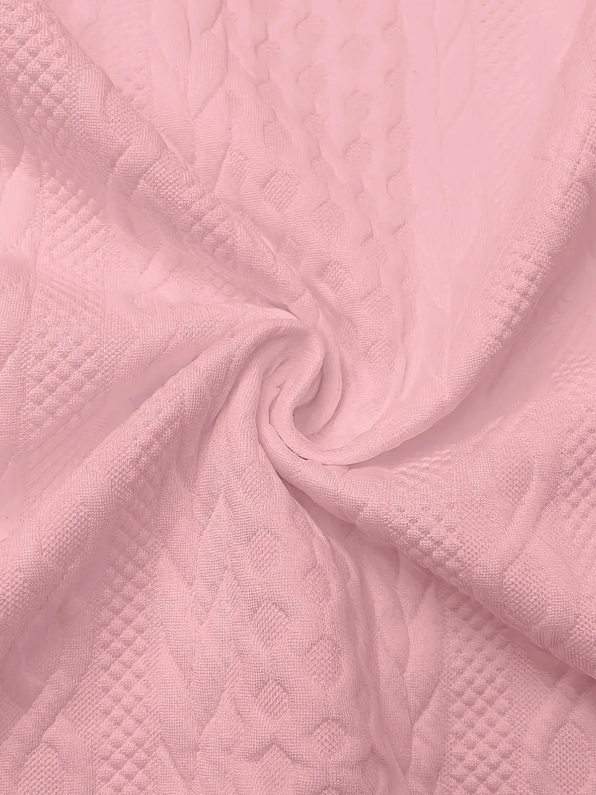 Vintage Jacquard Zip-Up Hooded Jacket