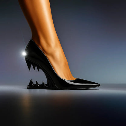 TALIA WOLF FANG HEELS