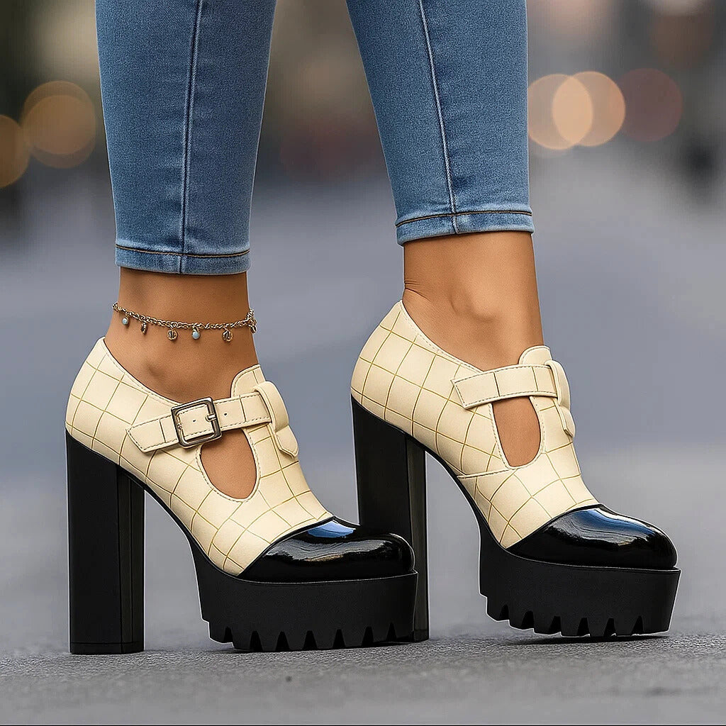 VIVIENNE ARLO BLOCK HEELS
