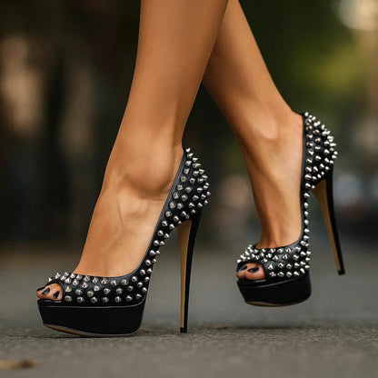RENA REIGN STUDDED HEELS