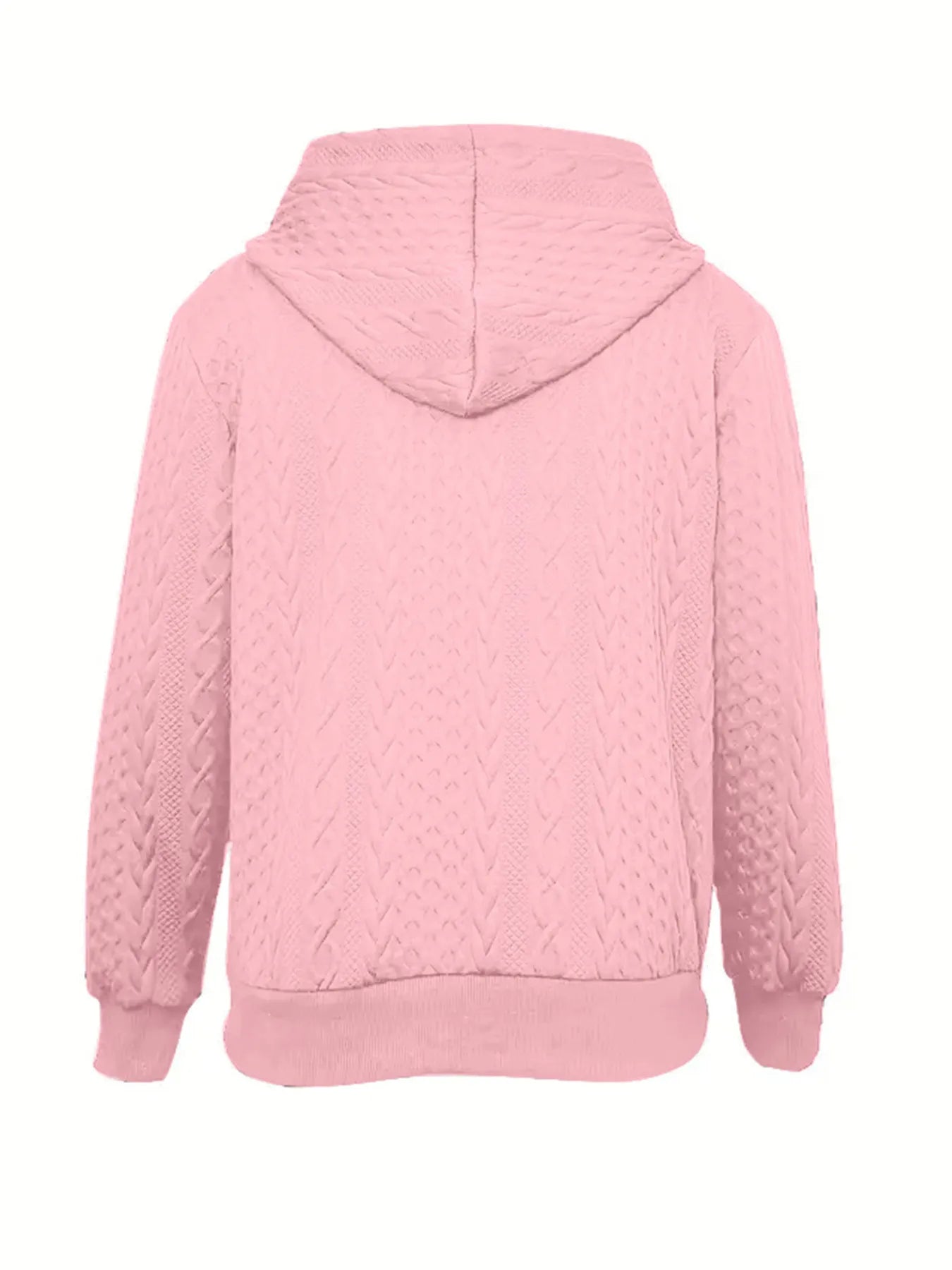 Vintage Jacquard Zip-Up Hooded Jacket
