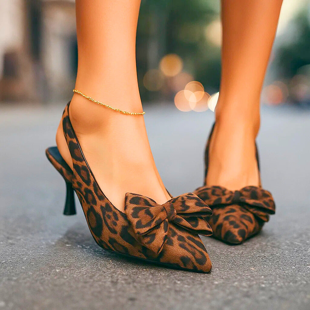 LILIAN LEOPARD HEELS