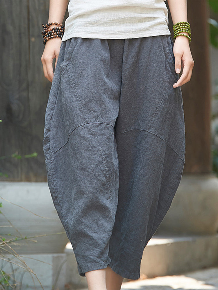 Cotton and Linen Short Bloomers