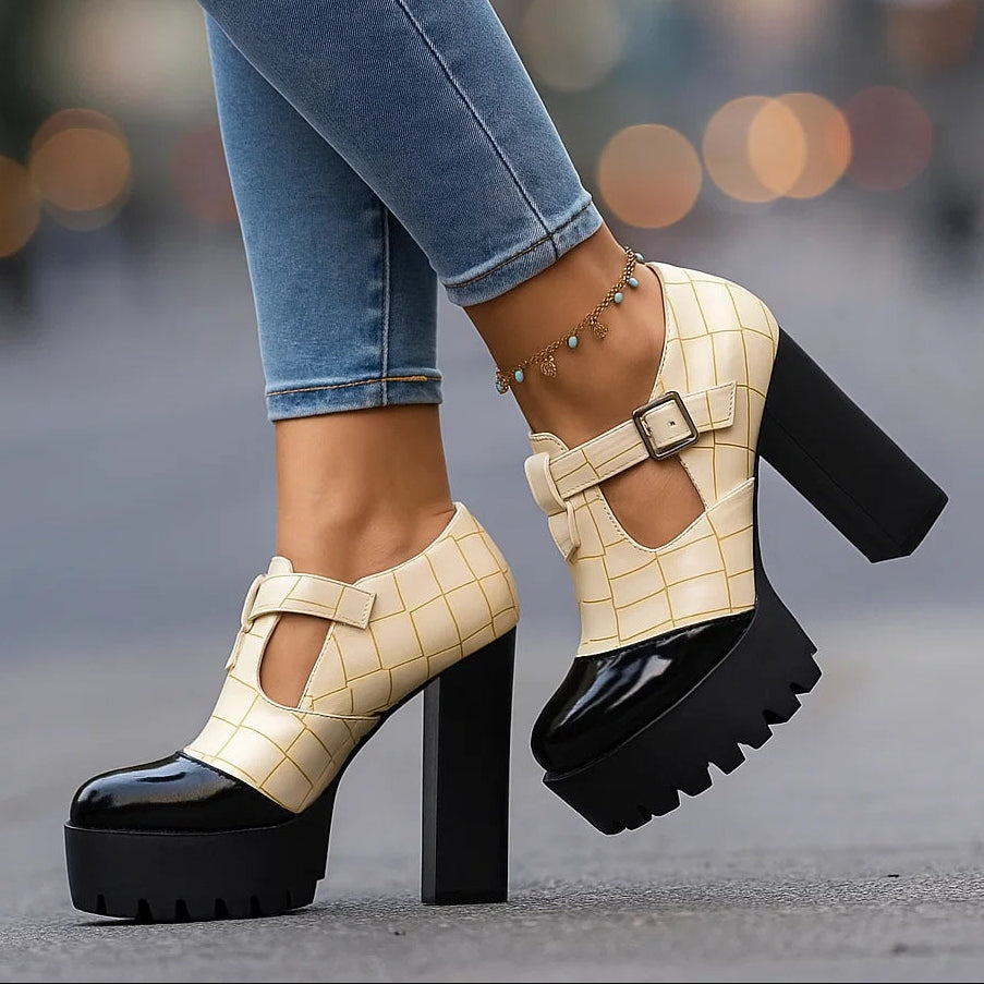 VIVIENNE ARLO BLOCK HEELS