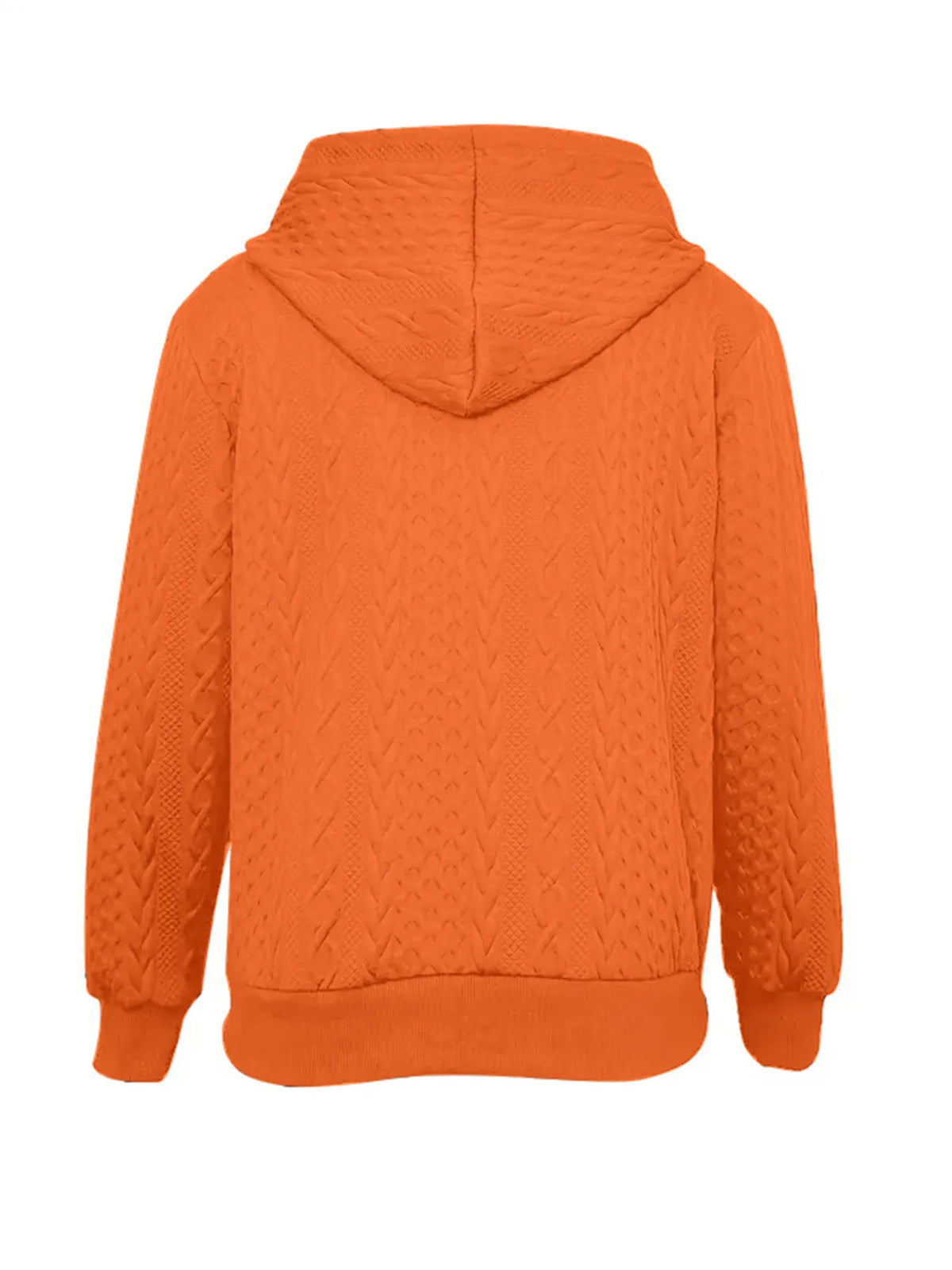 Vintage Jacquard Zip-Up Hooded Jacket
