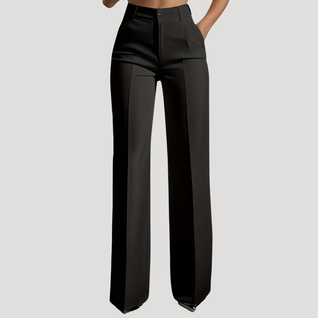 High Waist Wide Leg Trousers