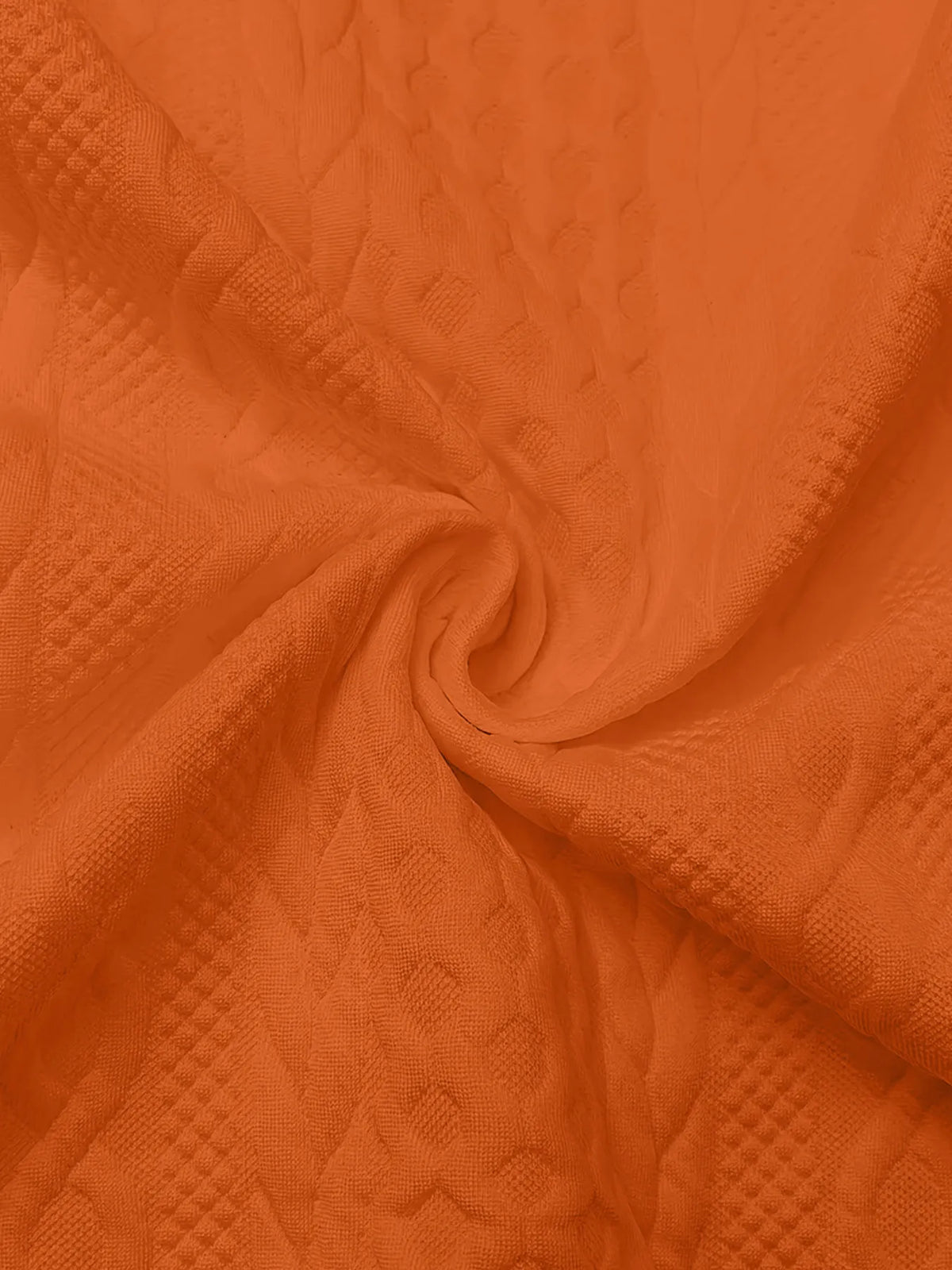 Vintage Jacquard Zip-Up Hooded Jacket
