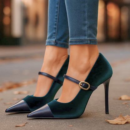 ARIETTE VELVET HEELS