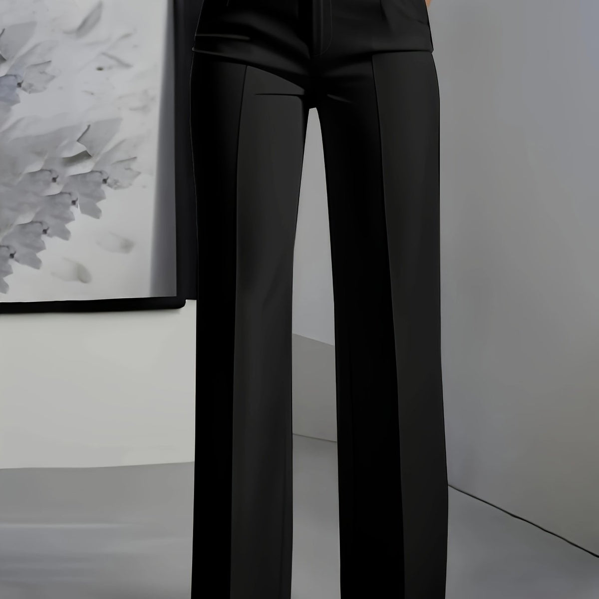 Tailored High-Rise Wide-Leg Trousers