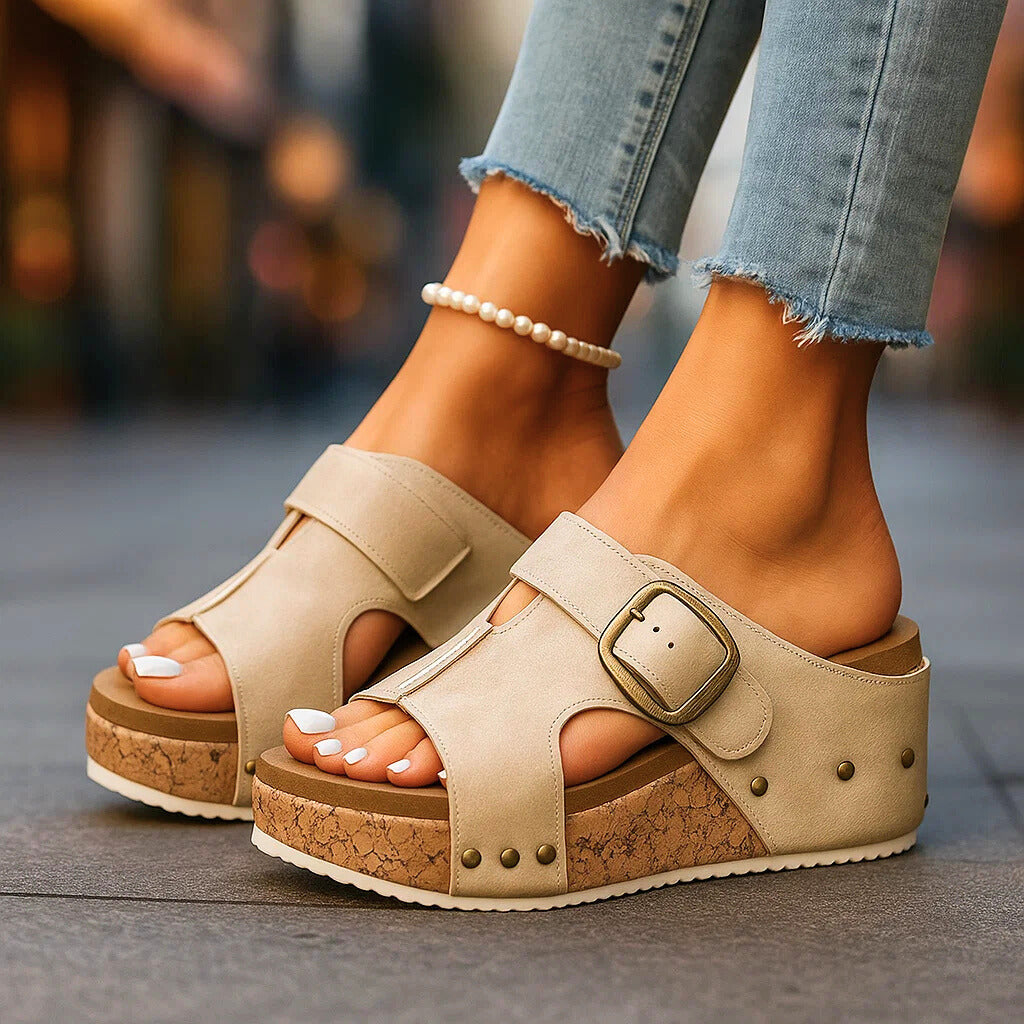 SIENNA HAVEN BUCKLE SANDALS