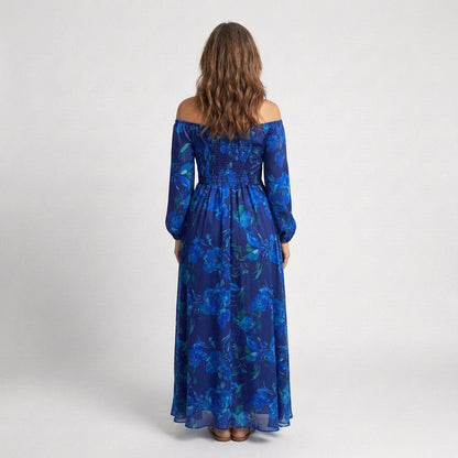 Aspen | Off Shoulder Floral Maxi Dress