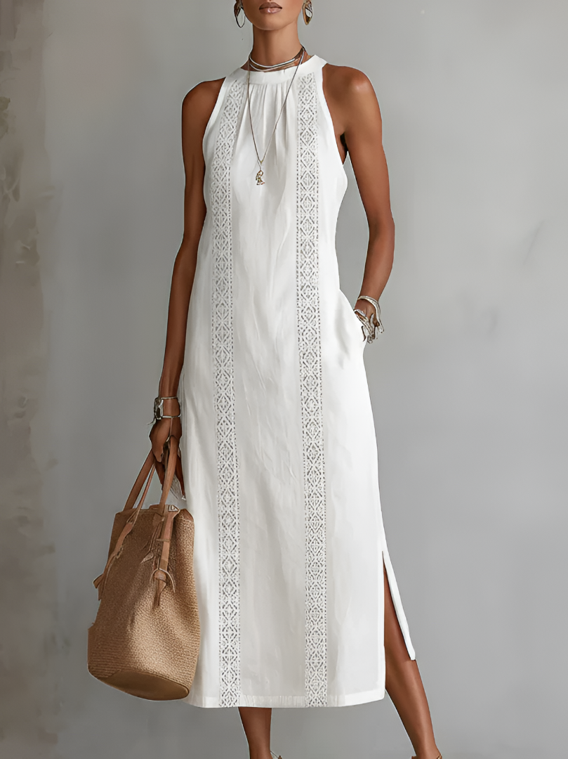 Jimena™ | Linen Midi Dress