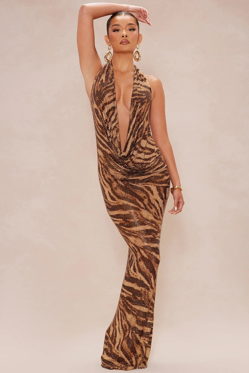 Alexis Rhinestone Maxi Dress
