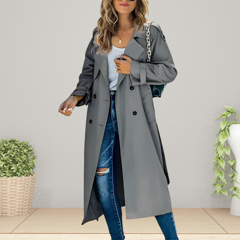 Classic Double-Breasted Trench Coat