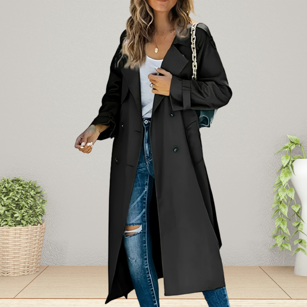 Classic Double-Breasted Trench Coat