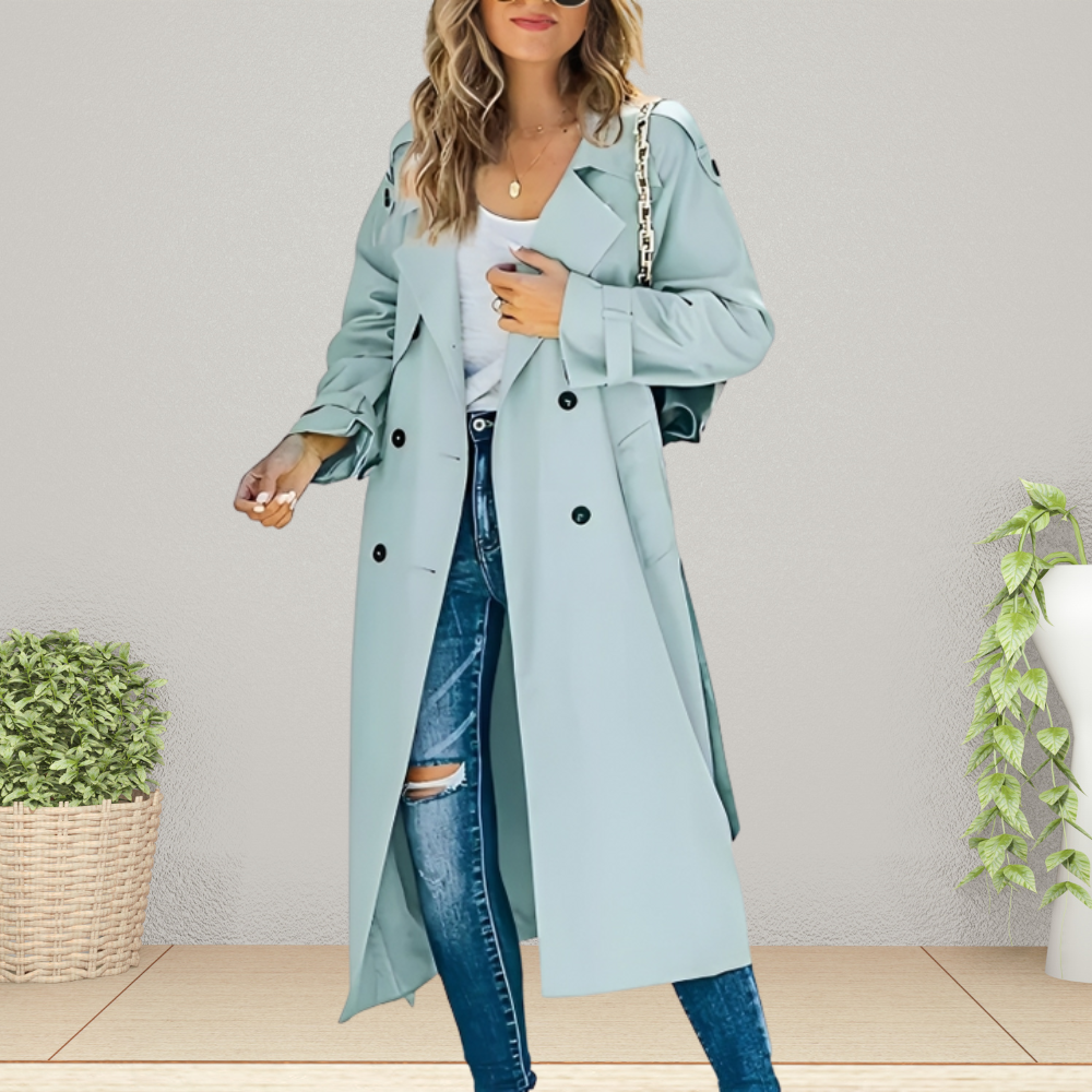 Classic Double-Breasted Trench Coat