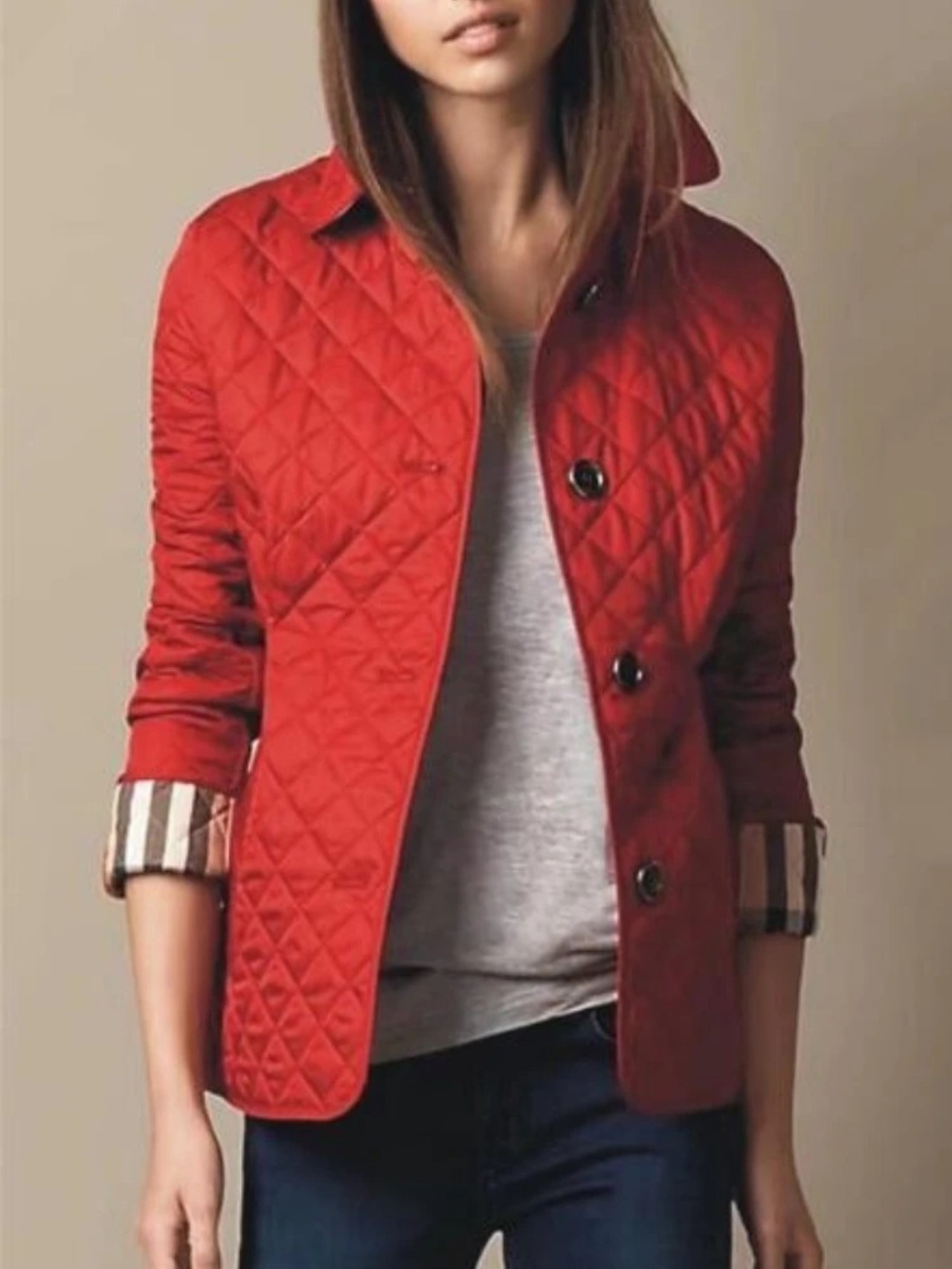 Lightweight Quilted Snap Jacket